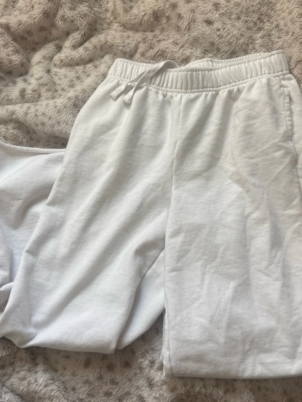 GAP Kids White Elastic Waist Sweatpants